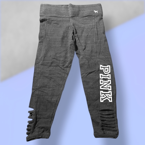 PINK Victoria's Secret • Gray Athletic Yoga Capri Leggings - Picture 1 of 4